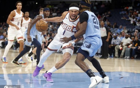 布克36分格林21+6 伯顿17分太阳大胜灰熊