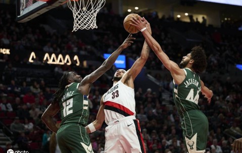 阿夫迪亚18+7克林根14+15 罗林斯36分开拓者击败雄鹿